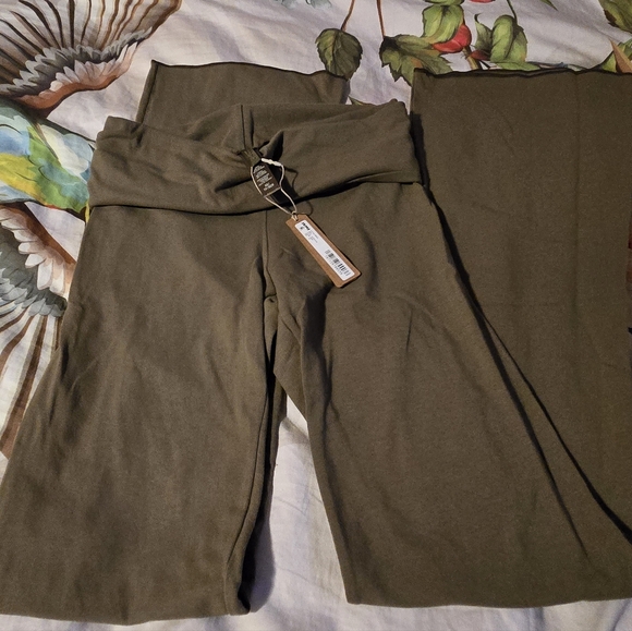 Skims Cotton Jersey Fold Over Pants. - Picture 2 of 2